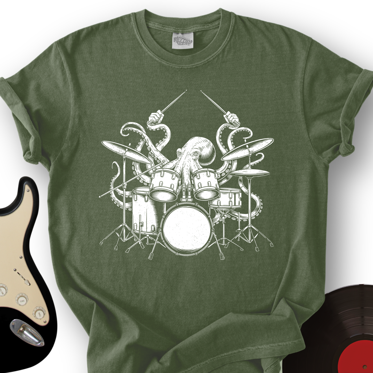 Octopus Playing a Drum T-Shirt