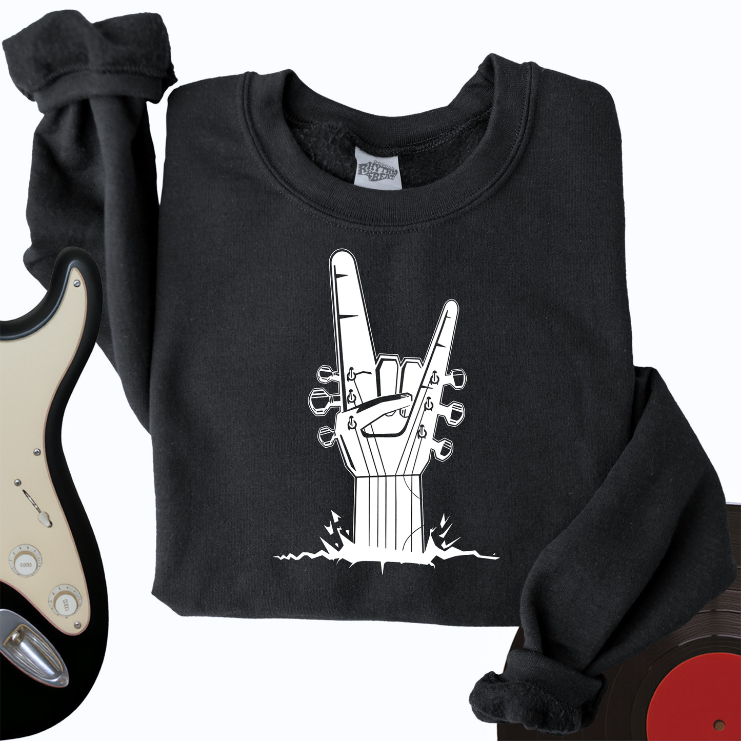 Rock on Guitar Crewneck