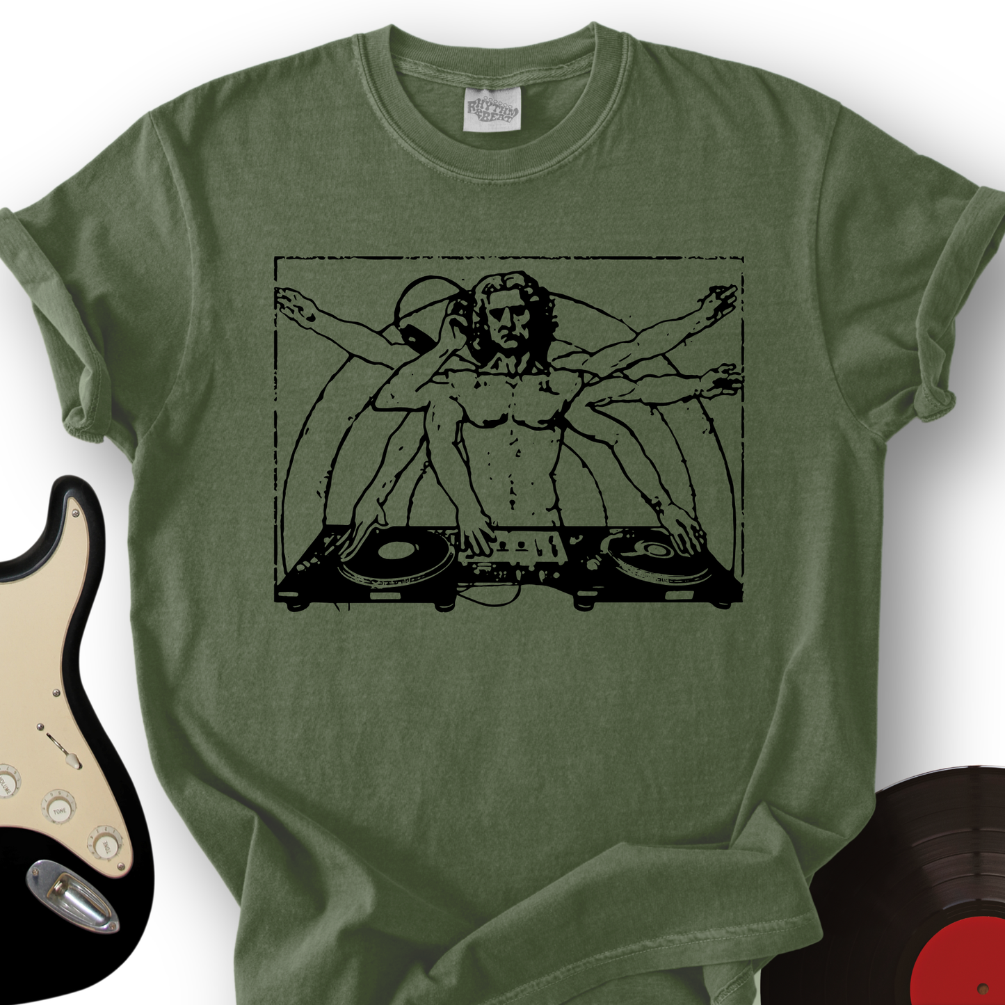 Vitruvian DJ T-Shirt