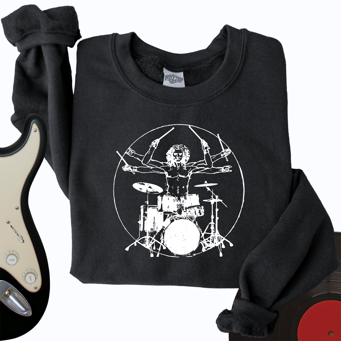Vitruvian Drummer Crewneck