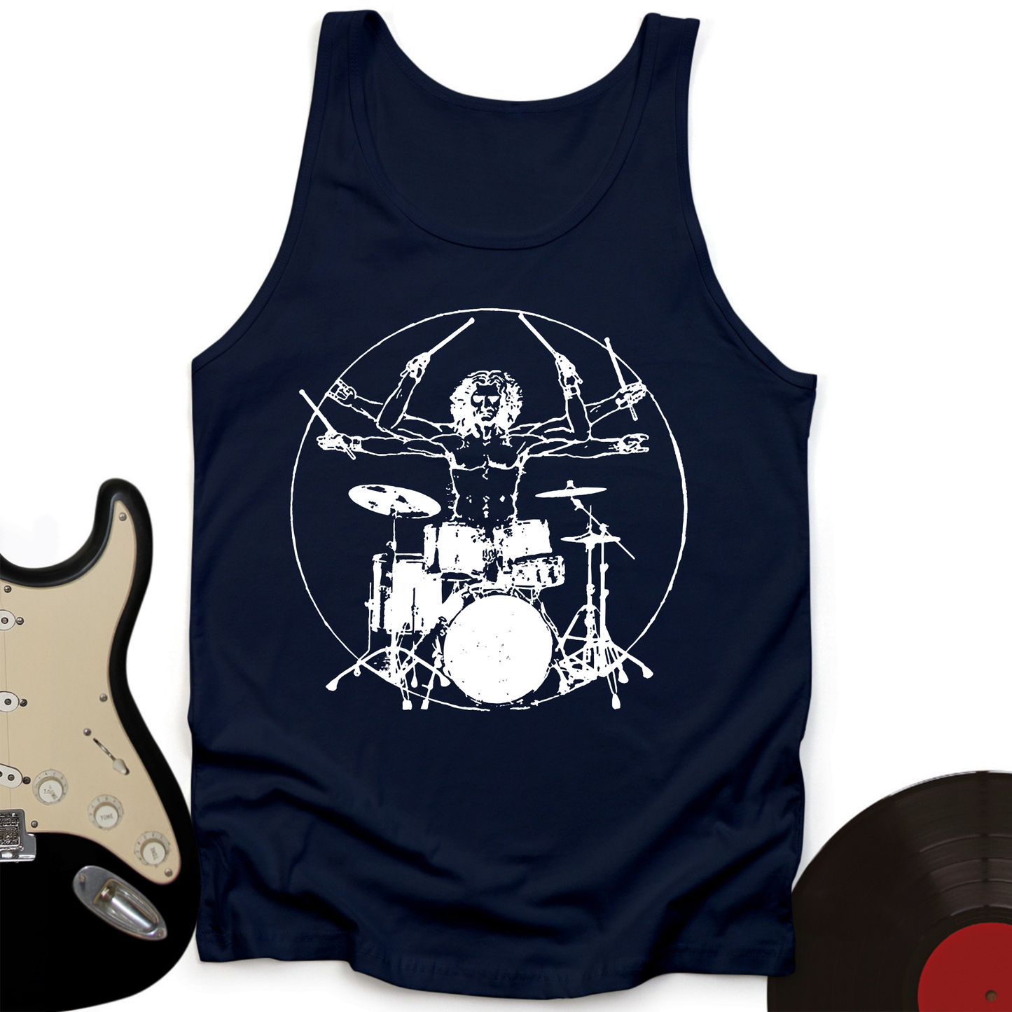 Vitruvian Drummer Tank Top