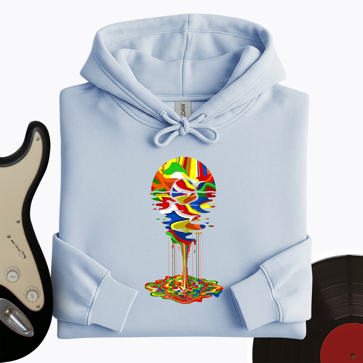 Melting Rainbow Vinyl Hoodie