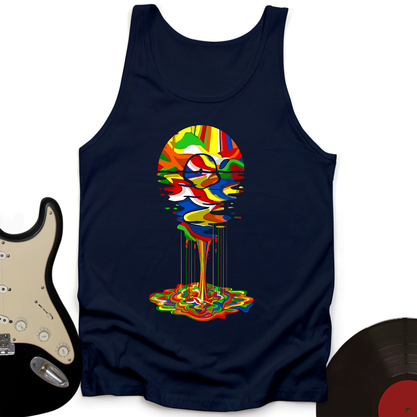 Melting Rainbow Vinyl Tank Top