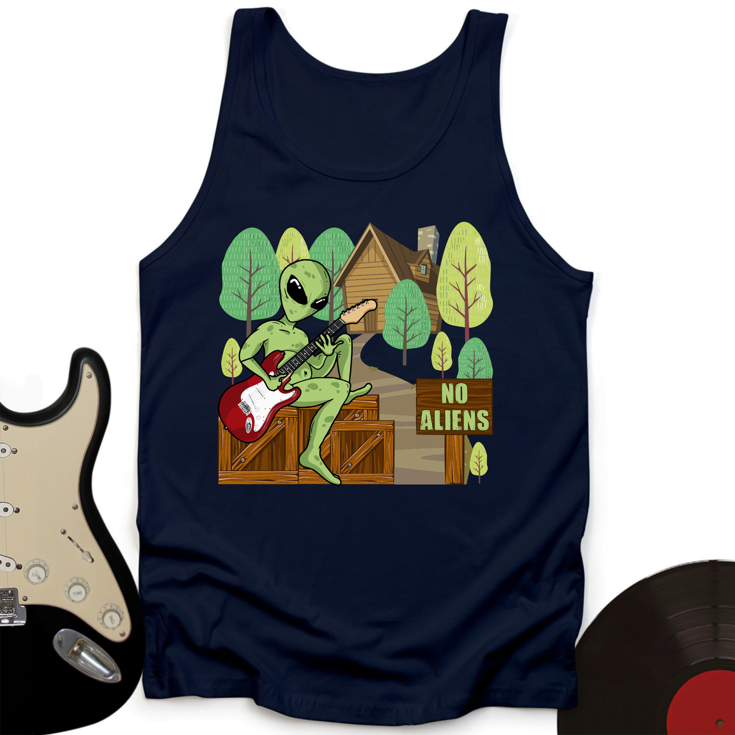 No Aliens Tank Top