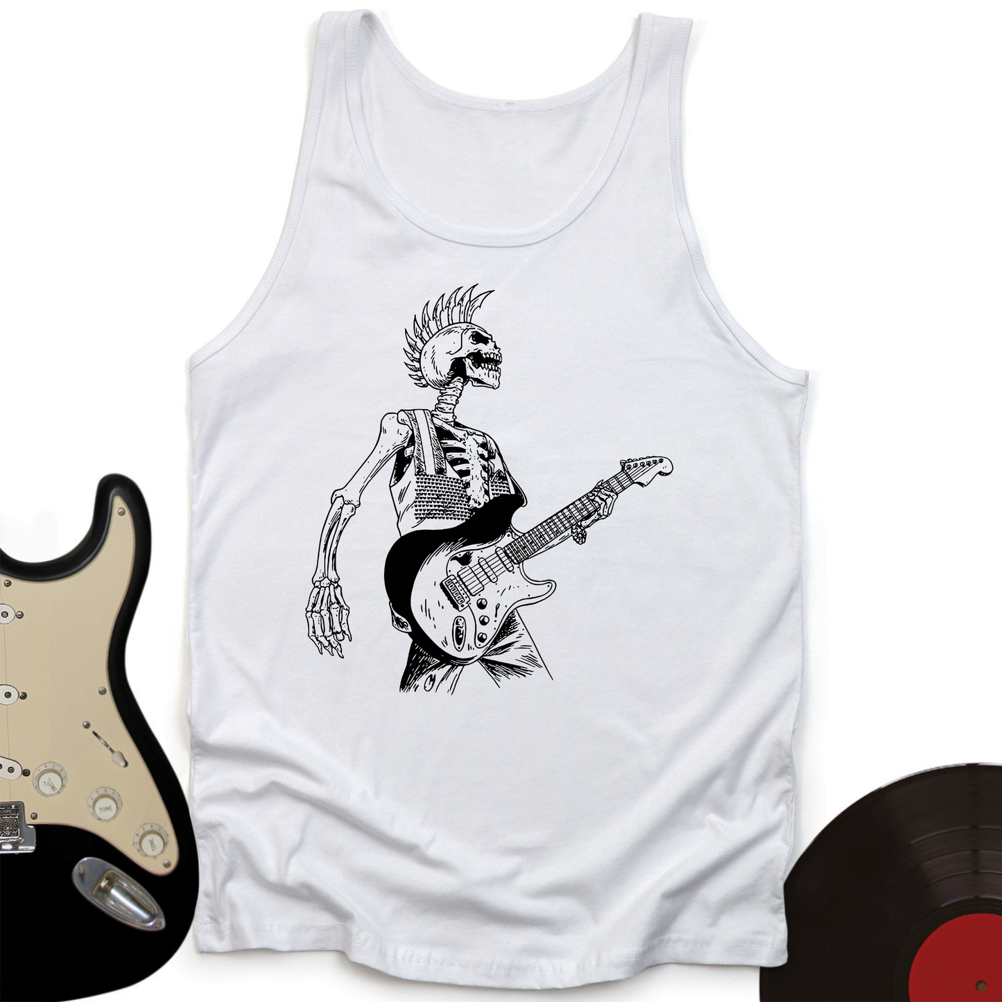 Skeleton Rocker Tank Top