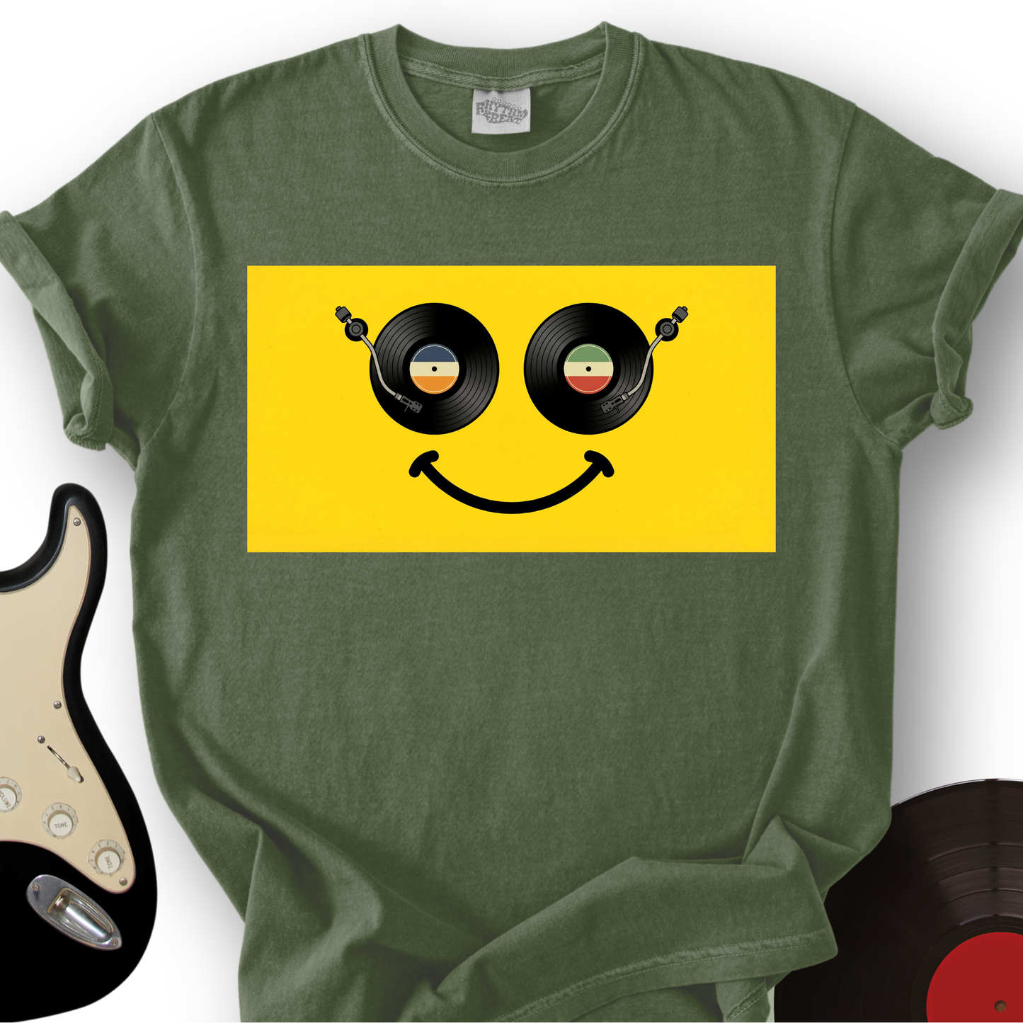 Smiling Vinyl T-Shirt