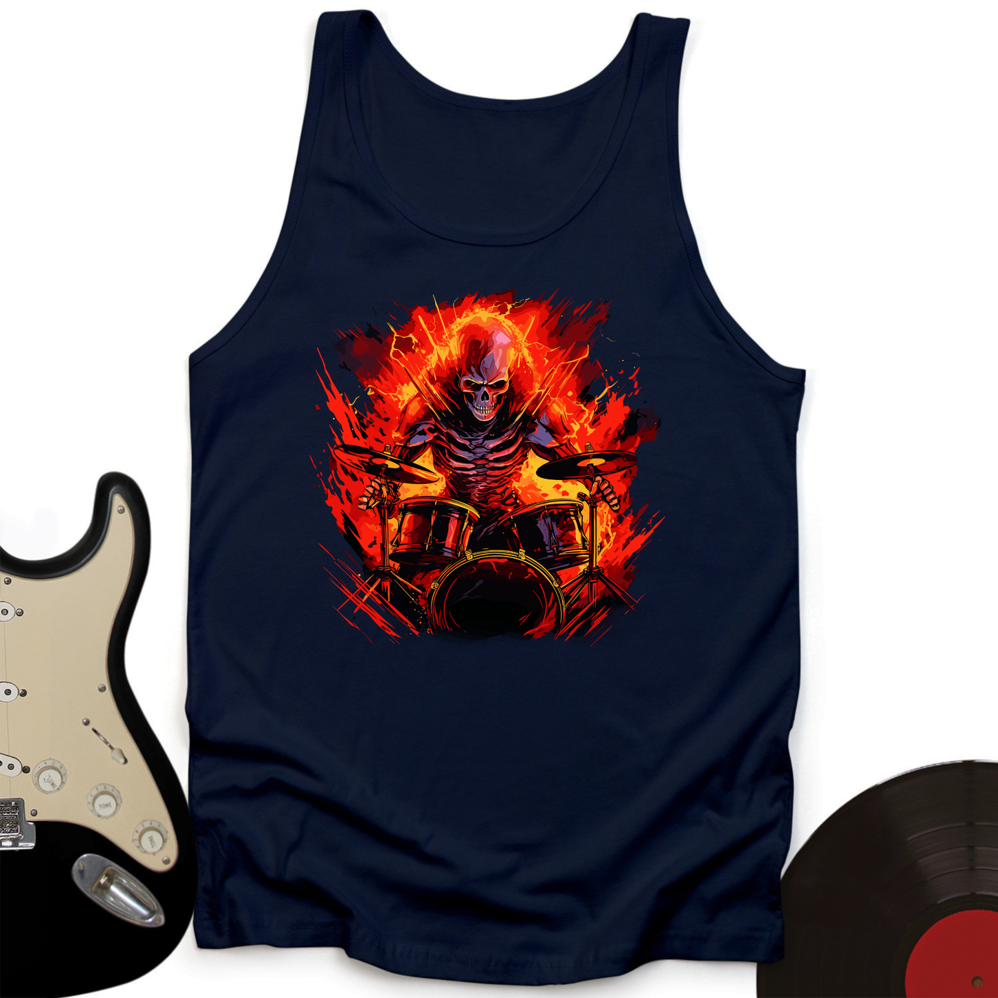Fiery Drummer Tank Top