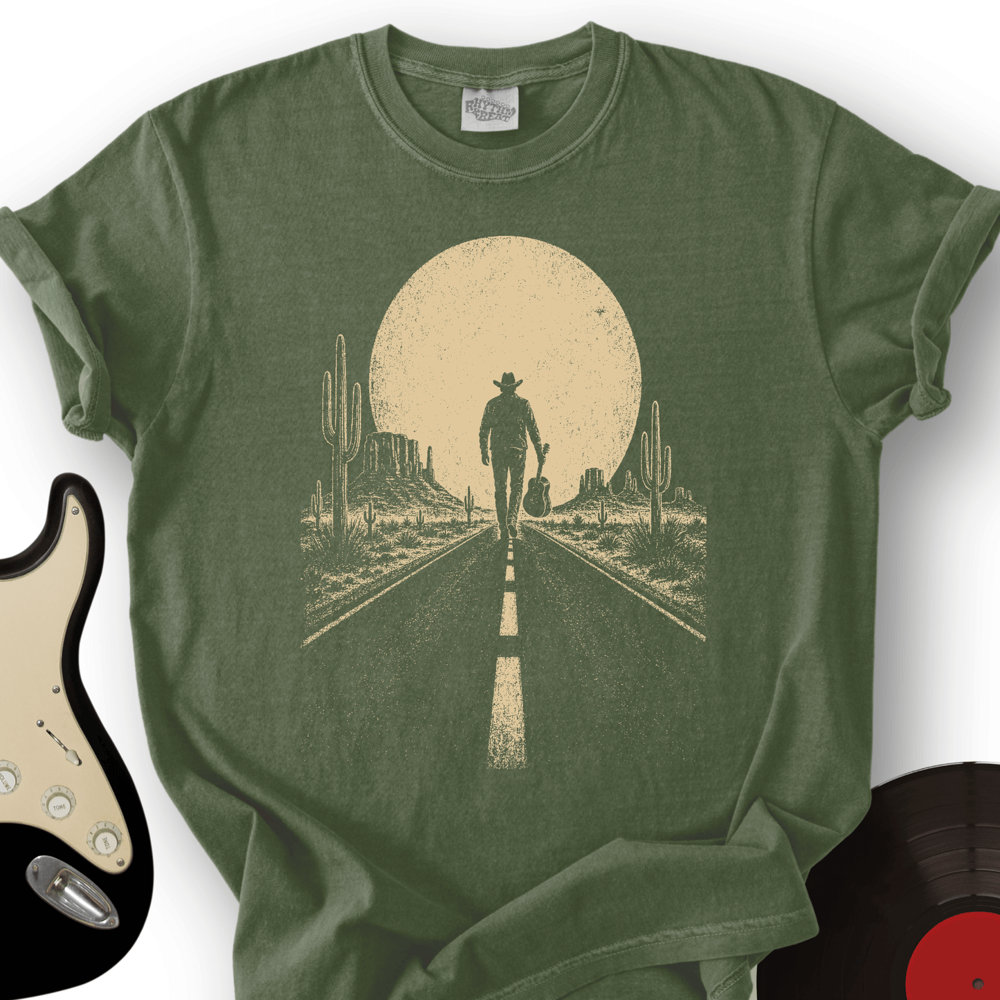 Guitar Sunset Road T-Shirt