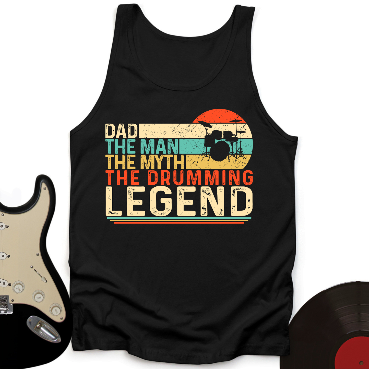Drummer Legend Dad Tank Top