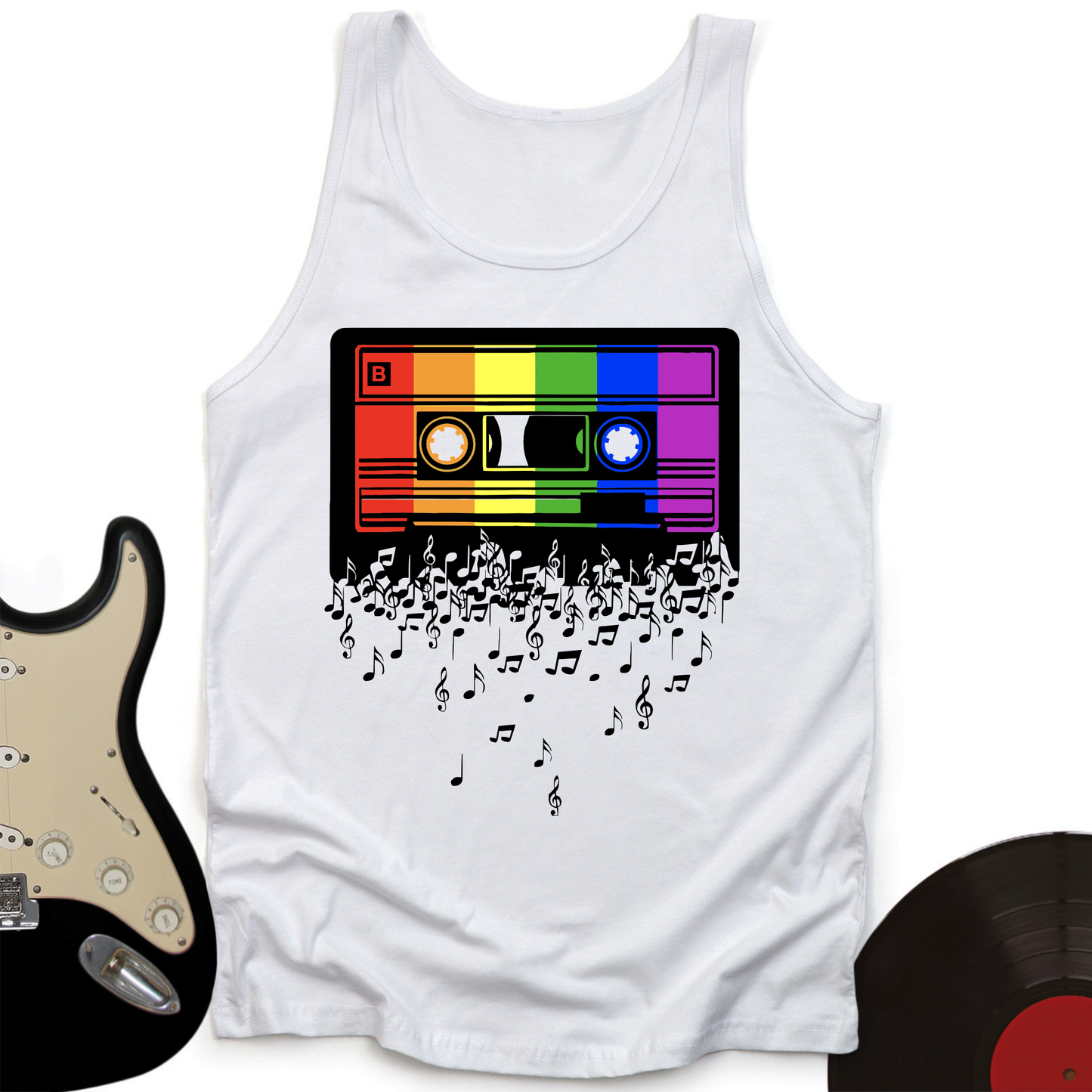 Melting Cassette Tape Tank Top