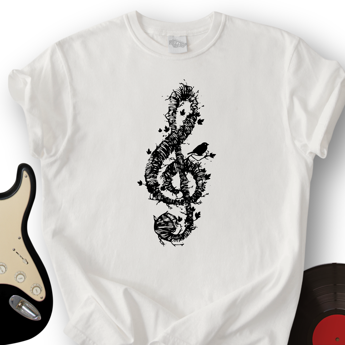 Treble Clef Bird T-Shirt