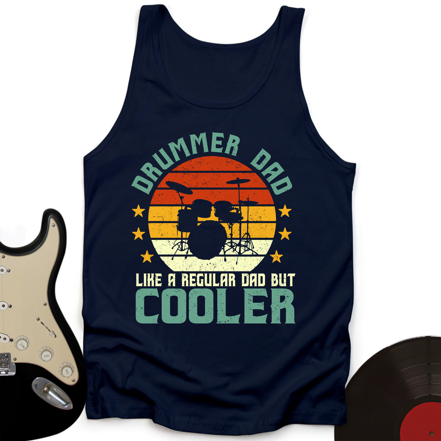 Drummer Dad Tank Top