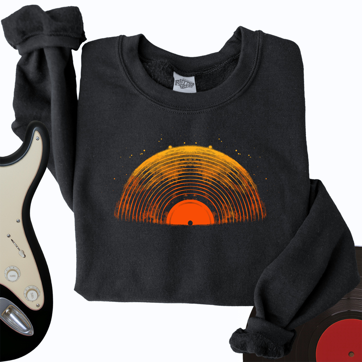 Half Record Crewneck