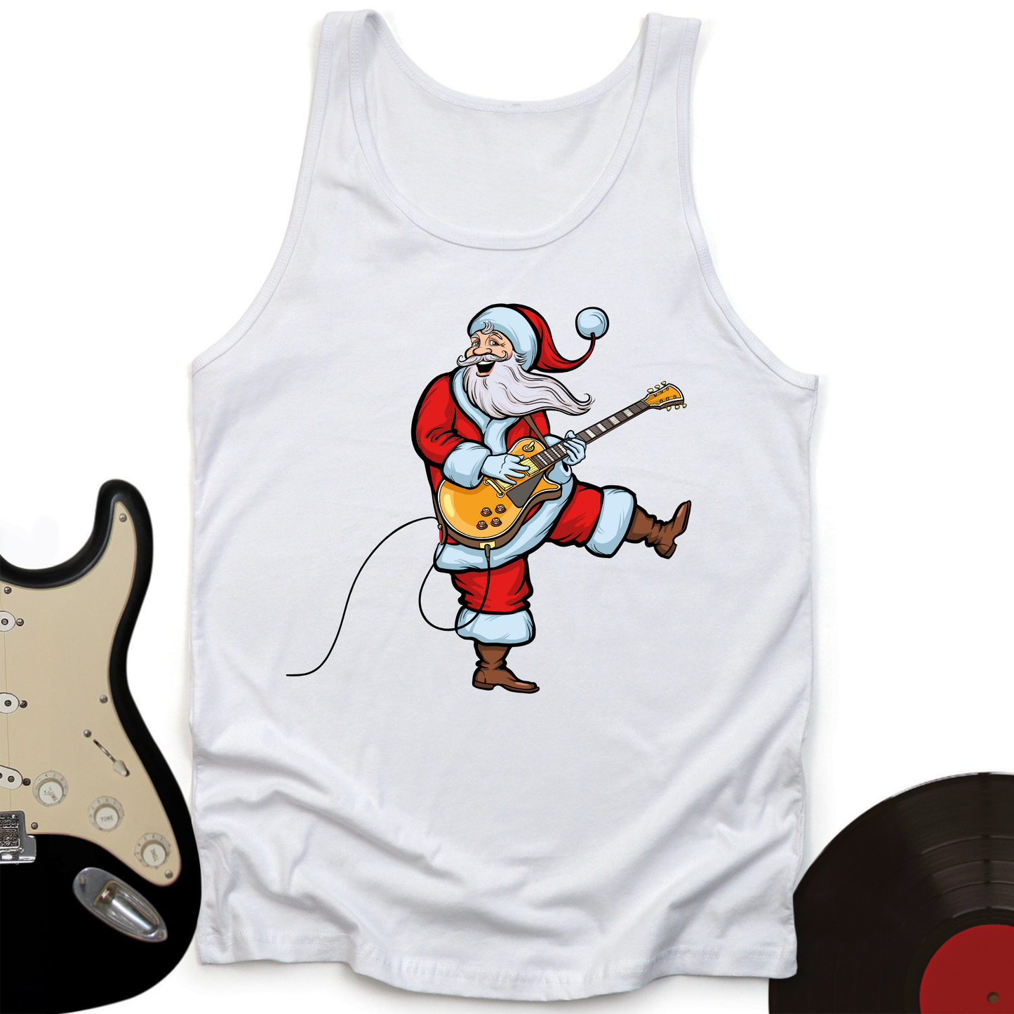 Rockstar Santa Tank Top