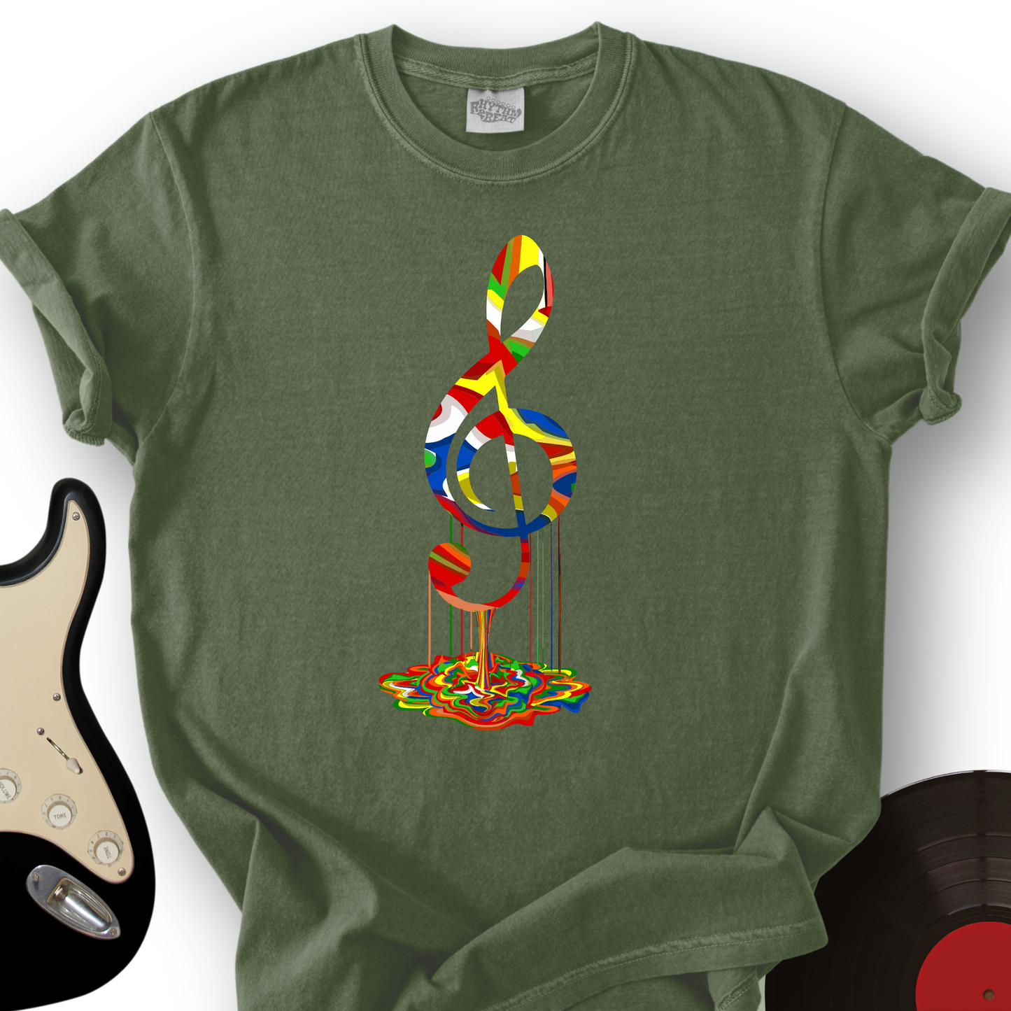 Melting Treble Clef T-Shirt