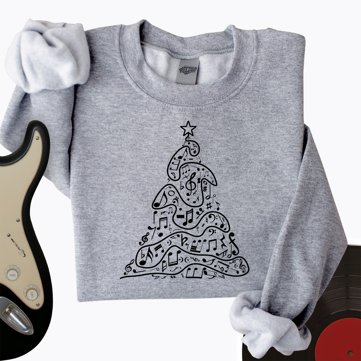 Music Christmas Tree Crewneck