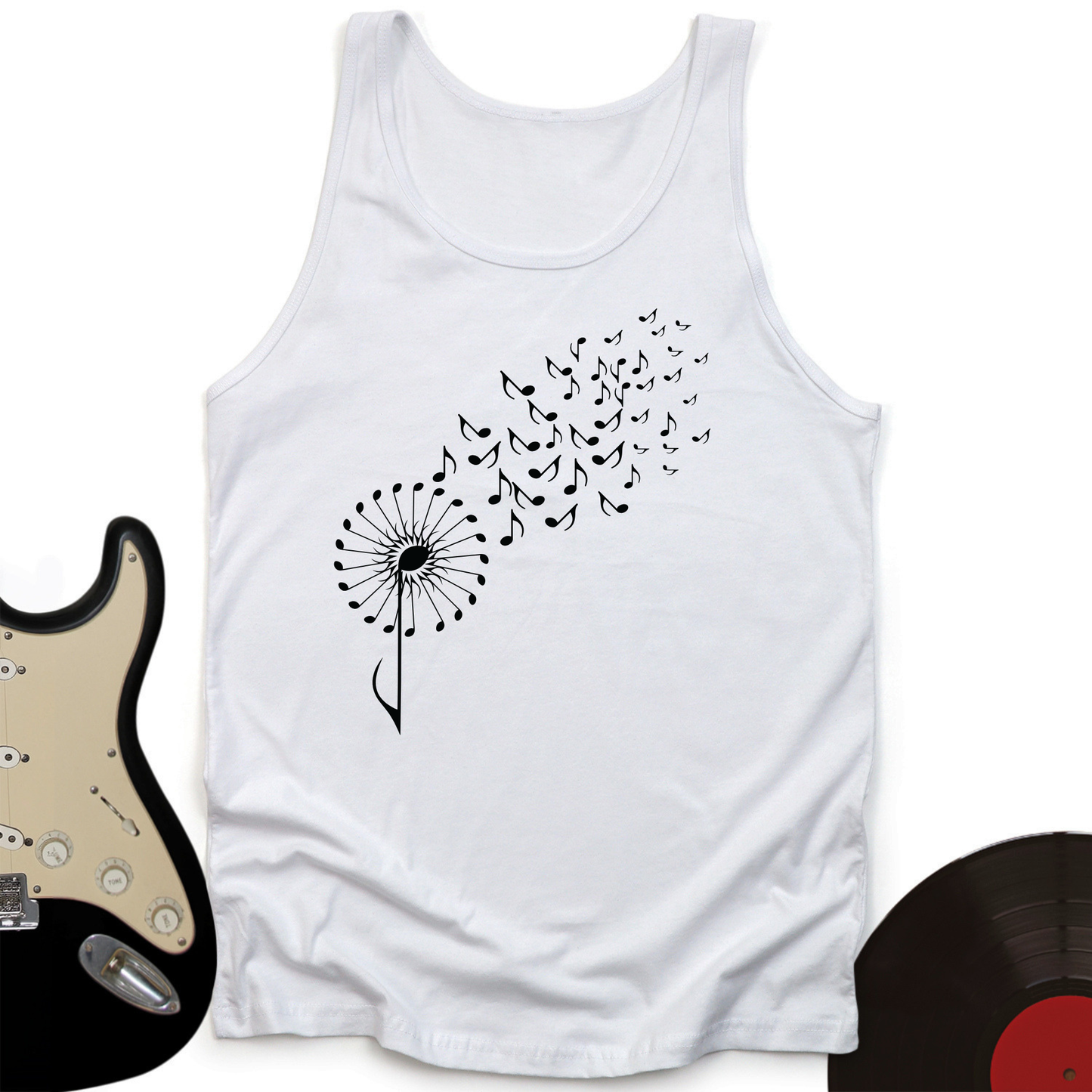 Music Note Dandelion Tank Top