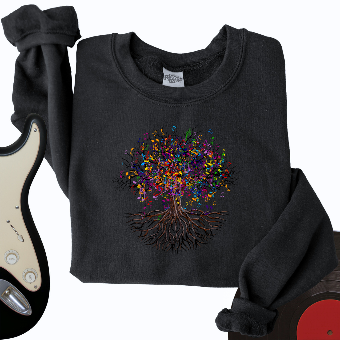 Music Note Tree Crewneck