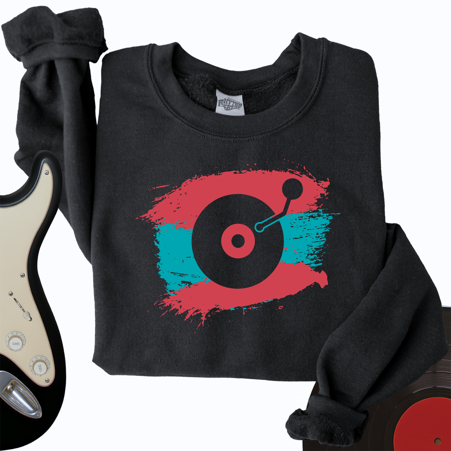 Painted Record Crewneck