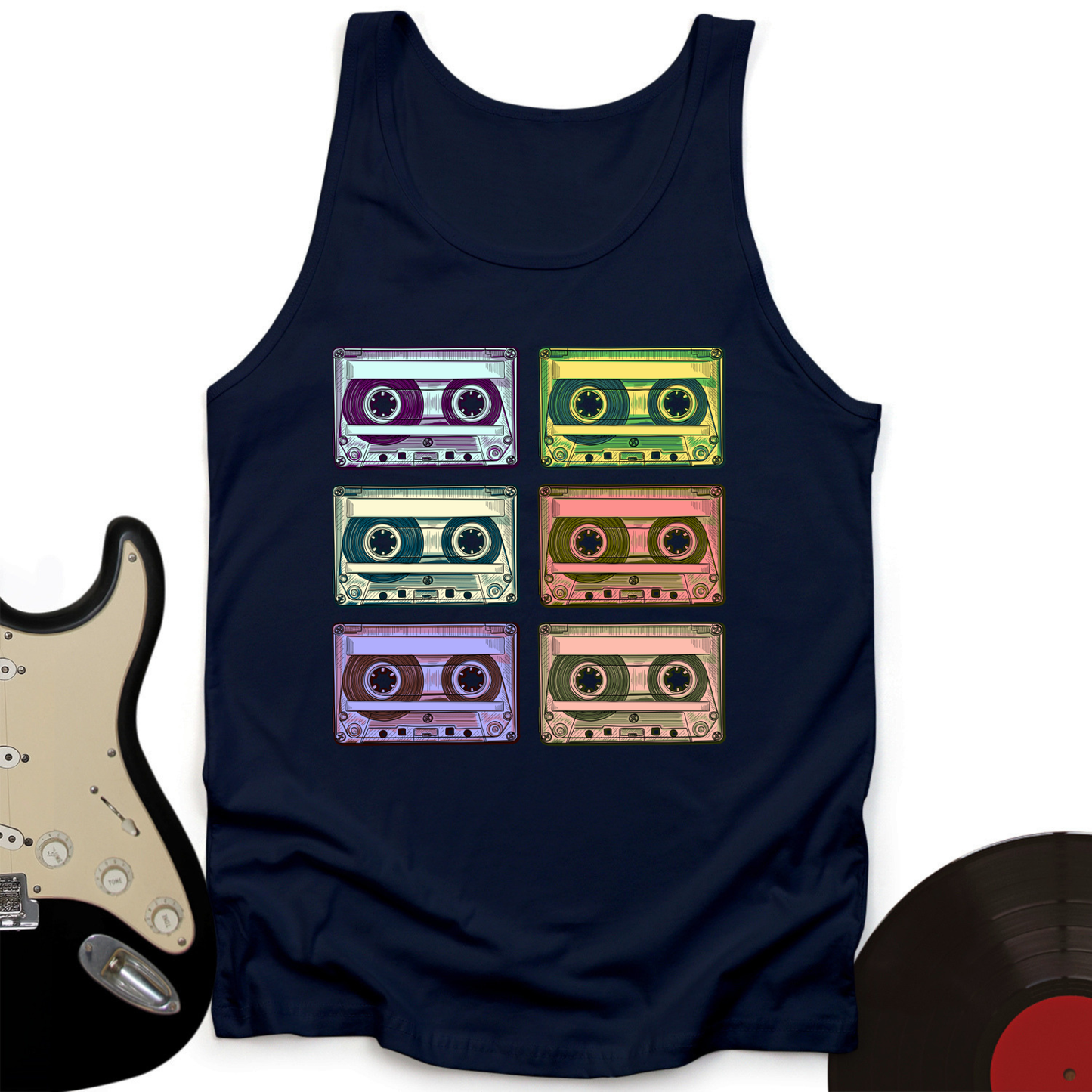 Retro Rock Tapes Tank Top