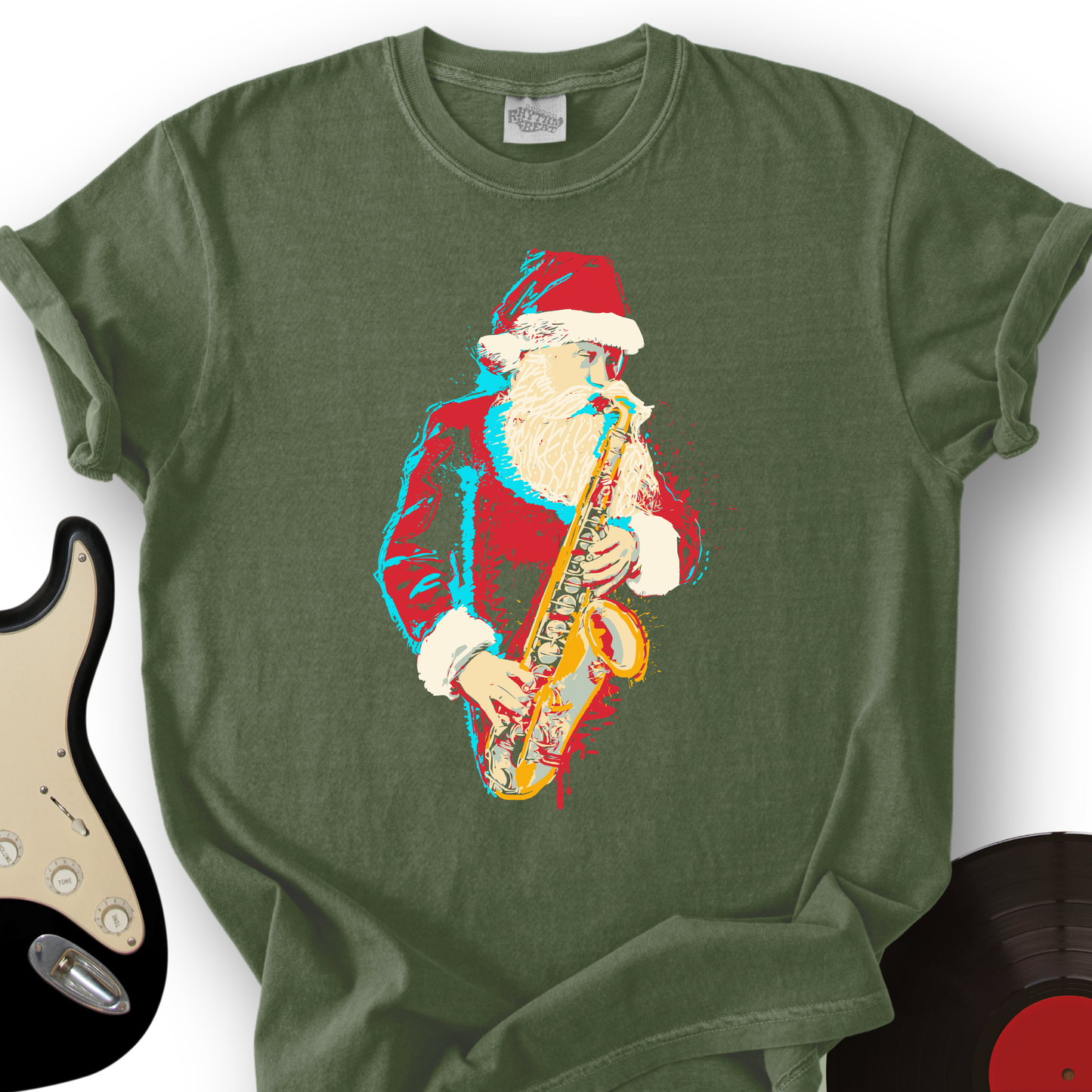 Santa Saxophone T-Shirt