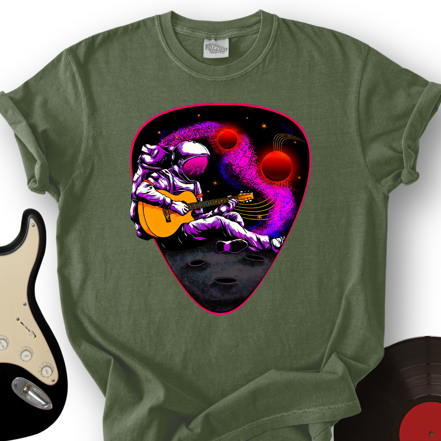 Space Guitar Plectrum T-Shirt