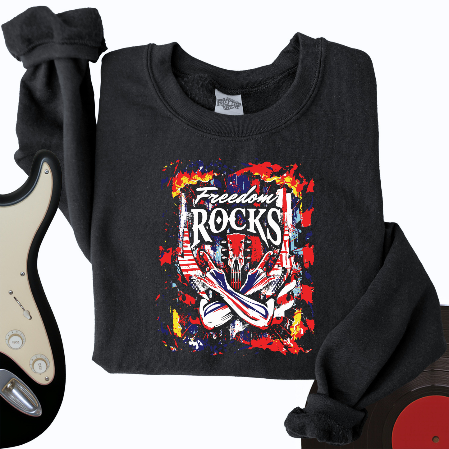 Freedom Totally Rocks Crewneck