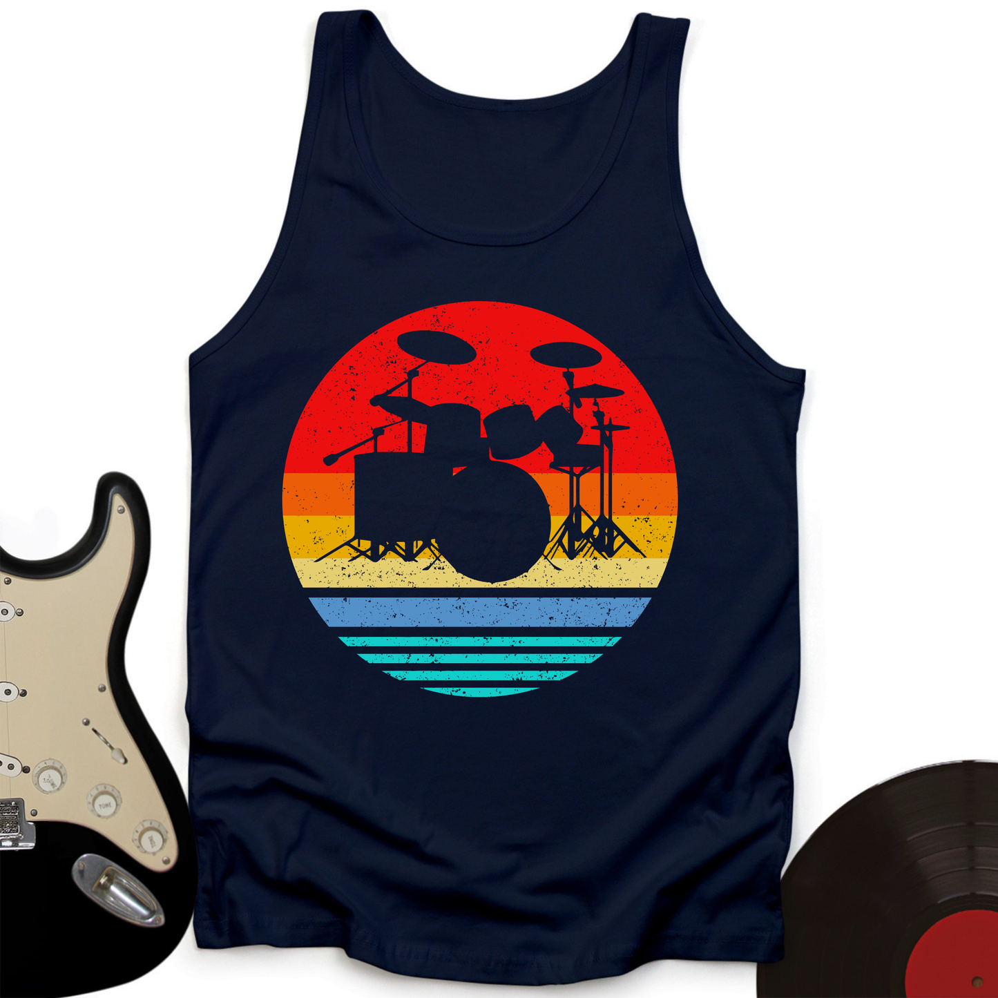 Vintage Drum Set Tank Top
