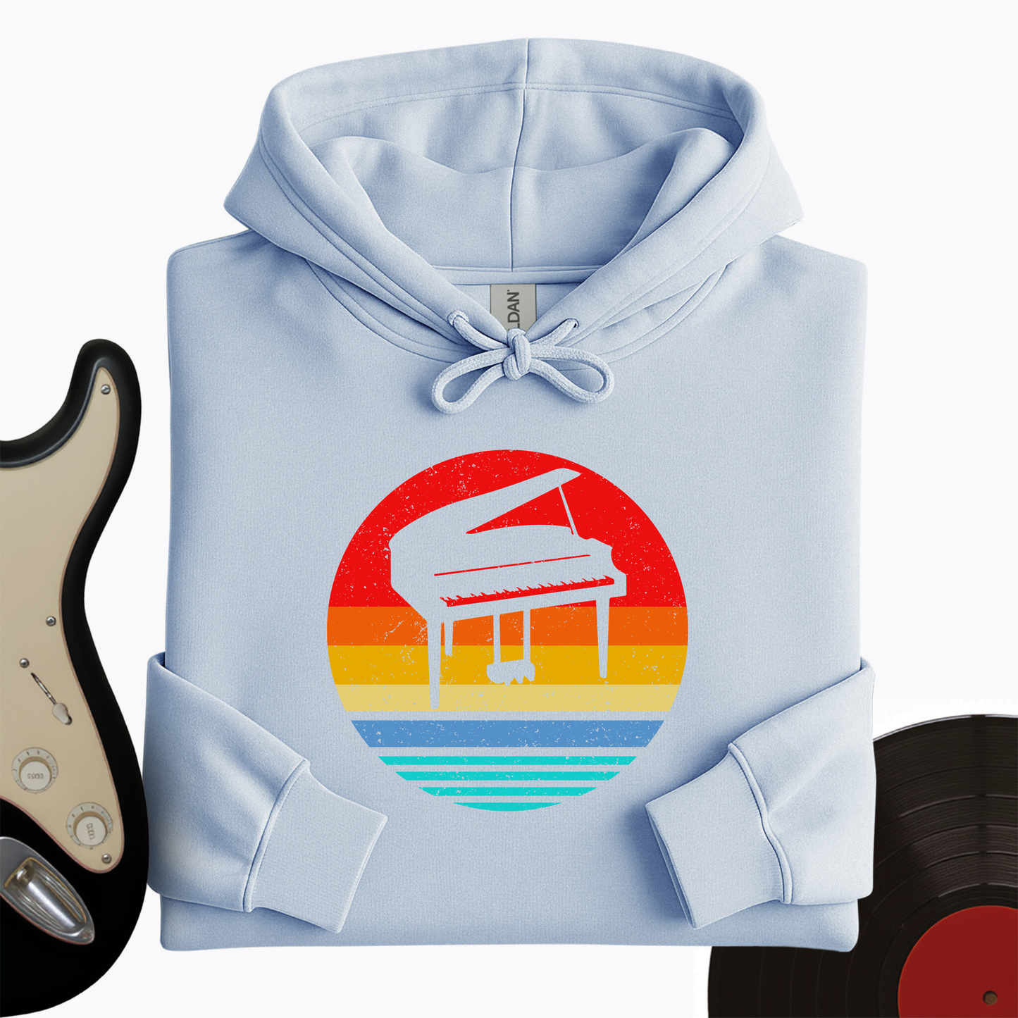 Vintage Piano Hoodie