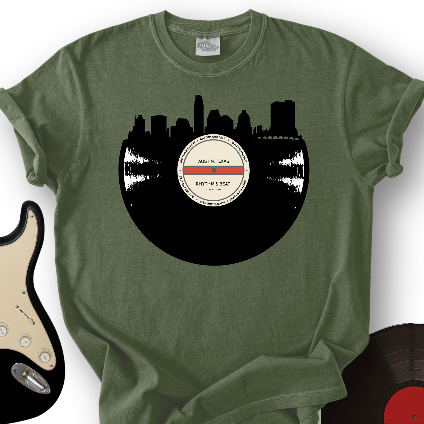 Vinyl Skyline Austin T-Shirt