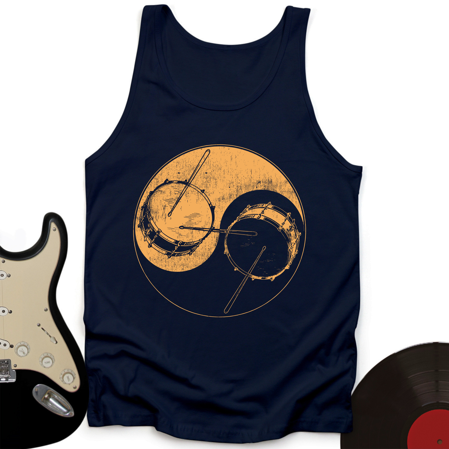 Yin Yang Drums Tank Top
