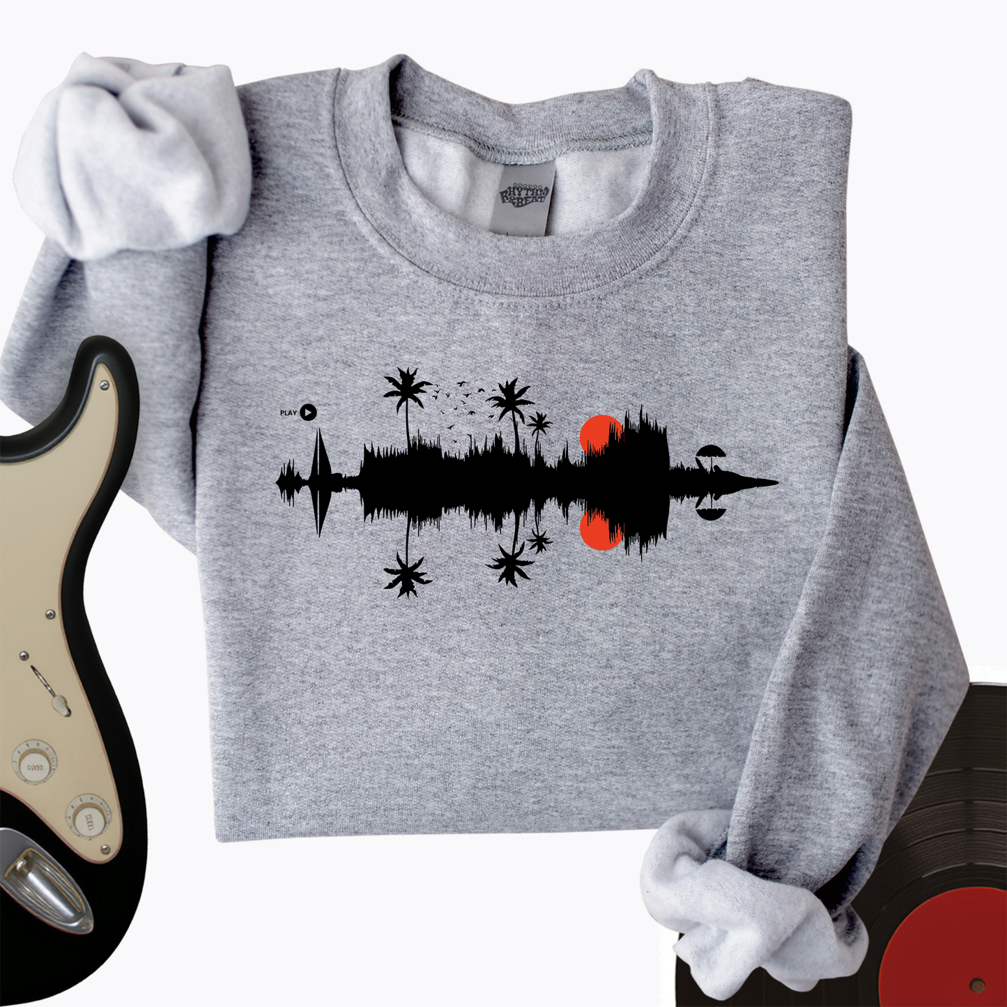 Beach Sound Waves Crewneck