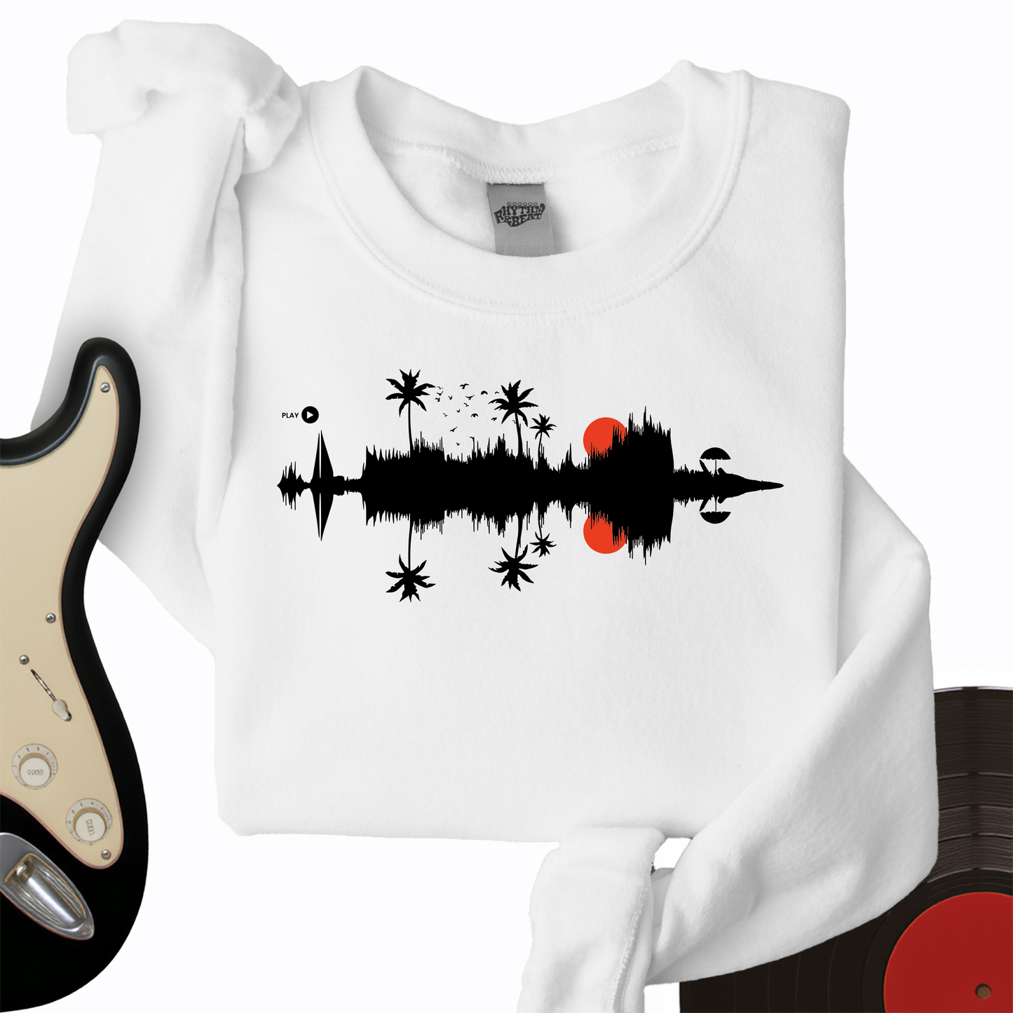 Beach Sound Waves Crewneck