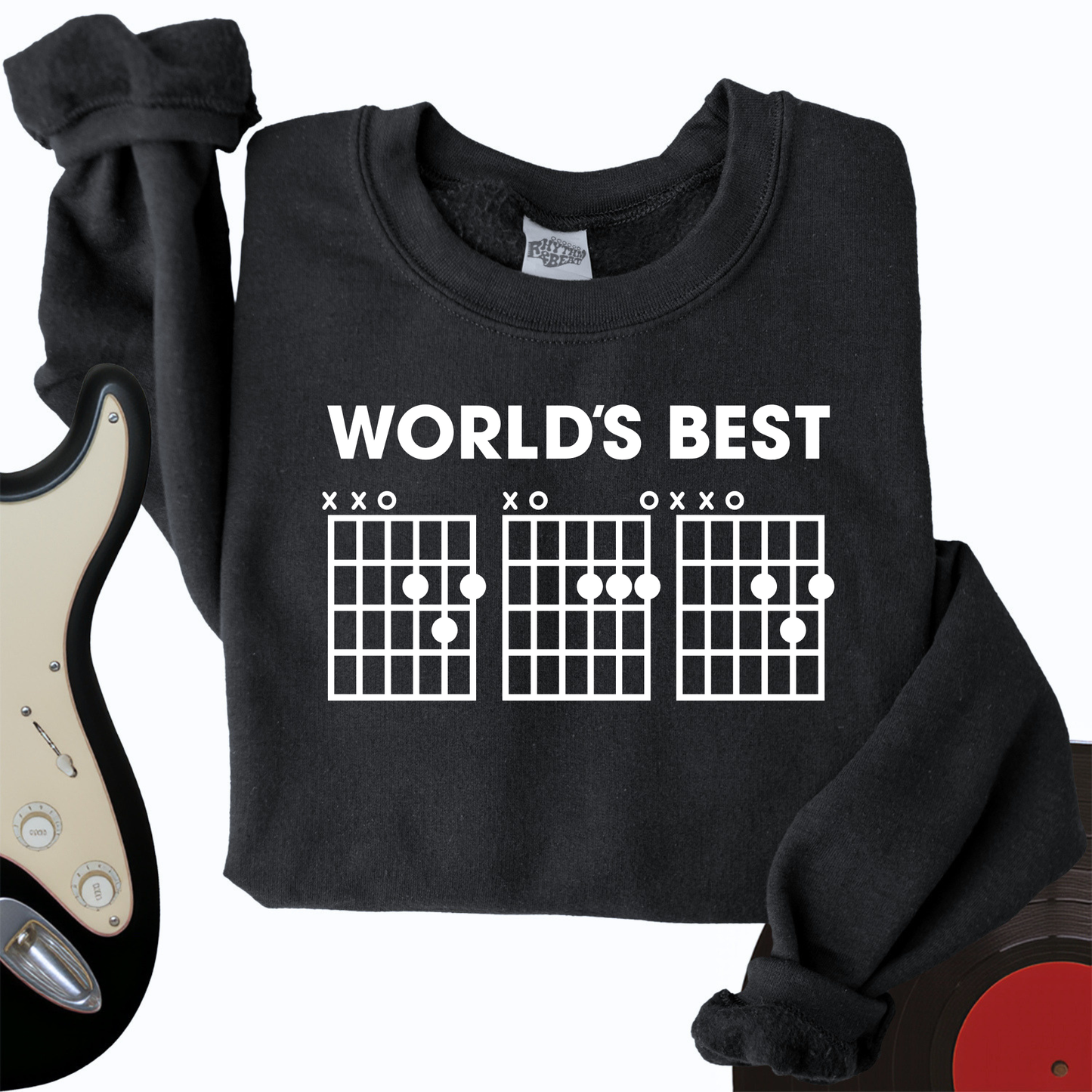 World's Best Dad Guitar Crewneck