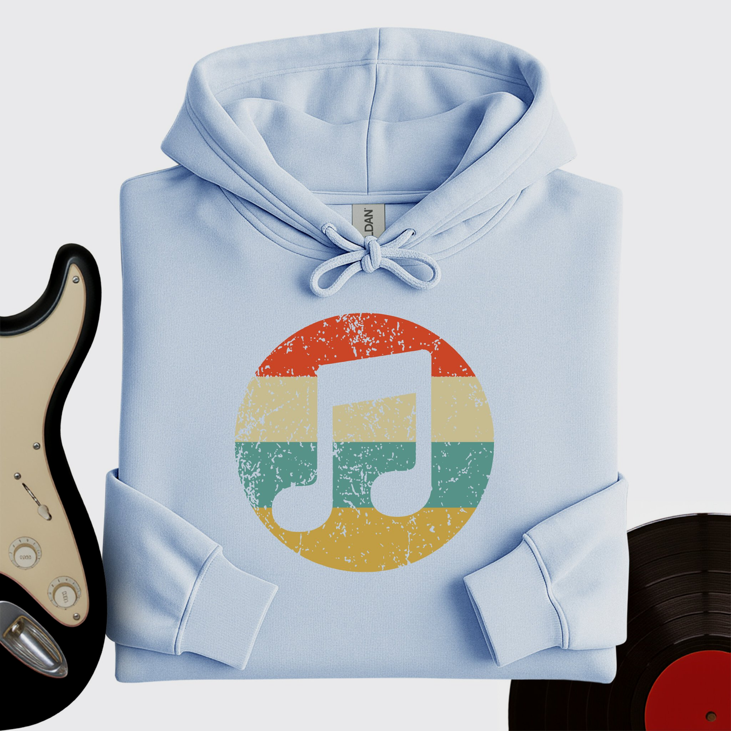 Retro Music Note Hoodie
