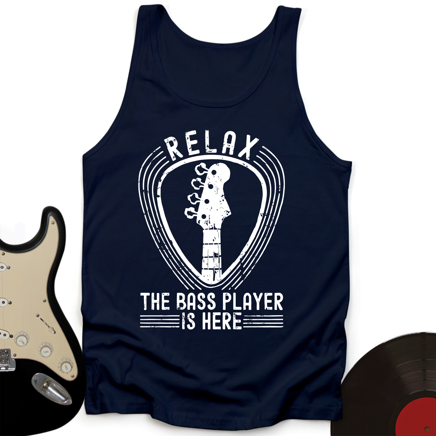Relax The Bass Player Is Here Tank Top