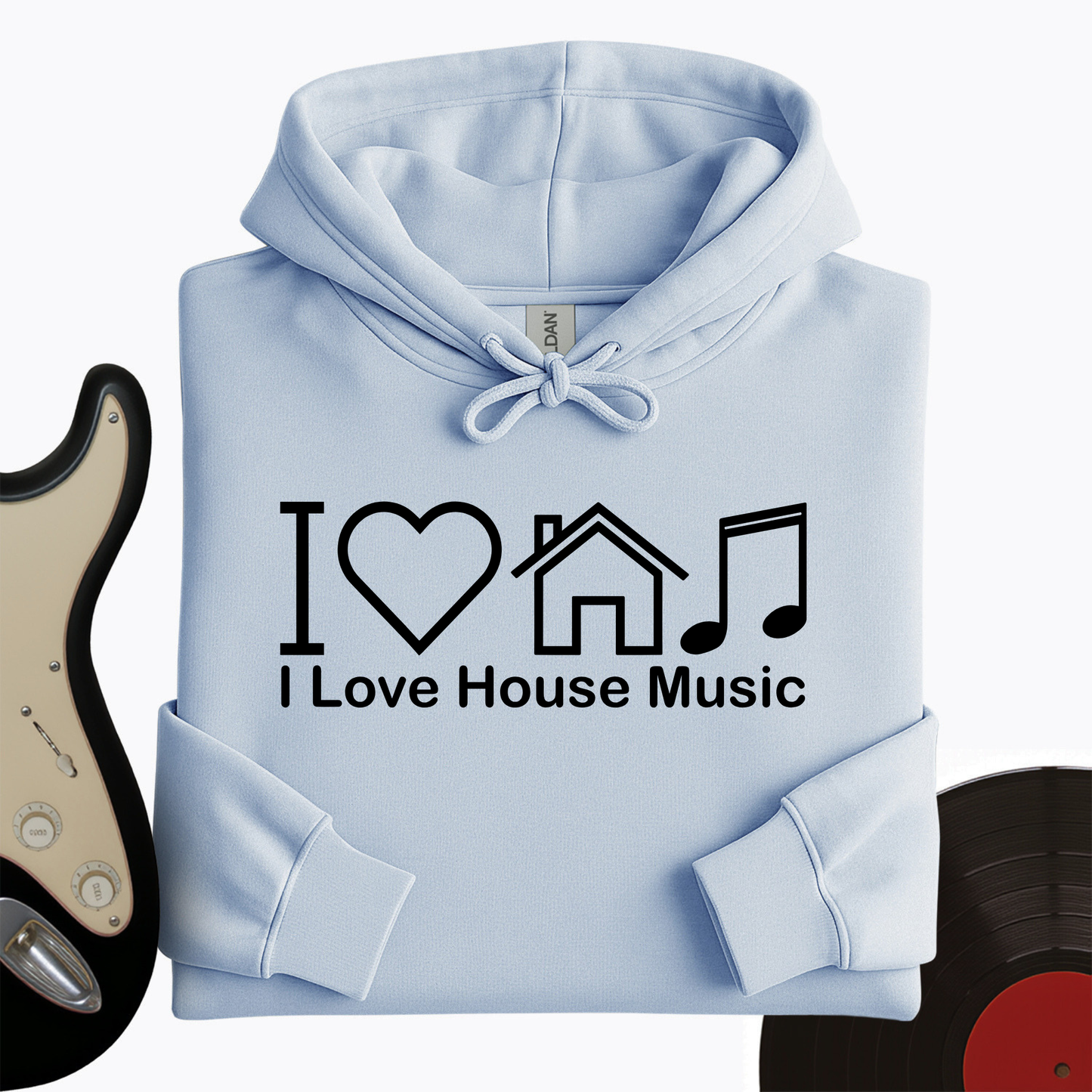 I Love House Music Hoodie