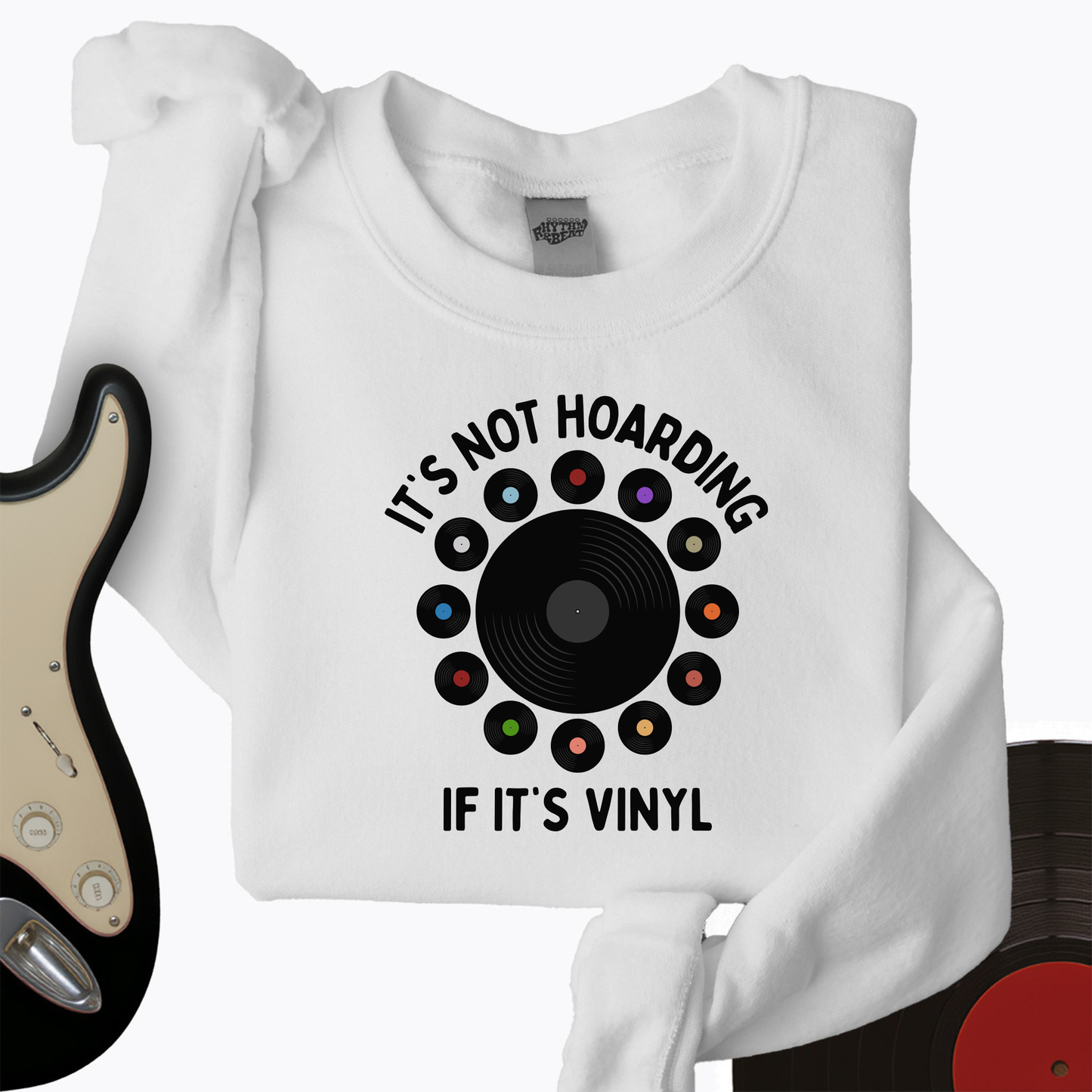 It's Not Hoarding If It's Vinyl Crewneck