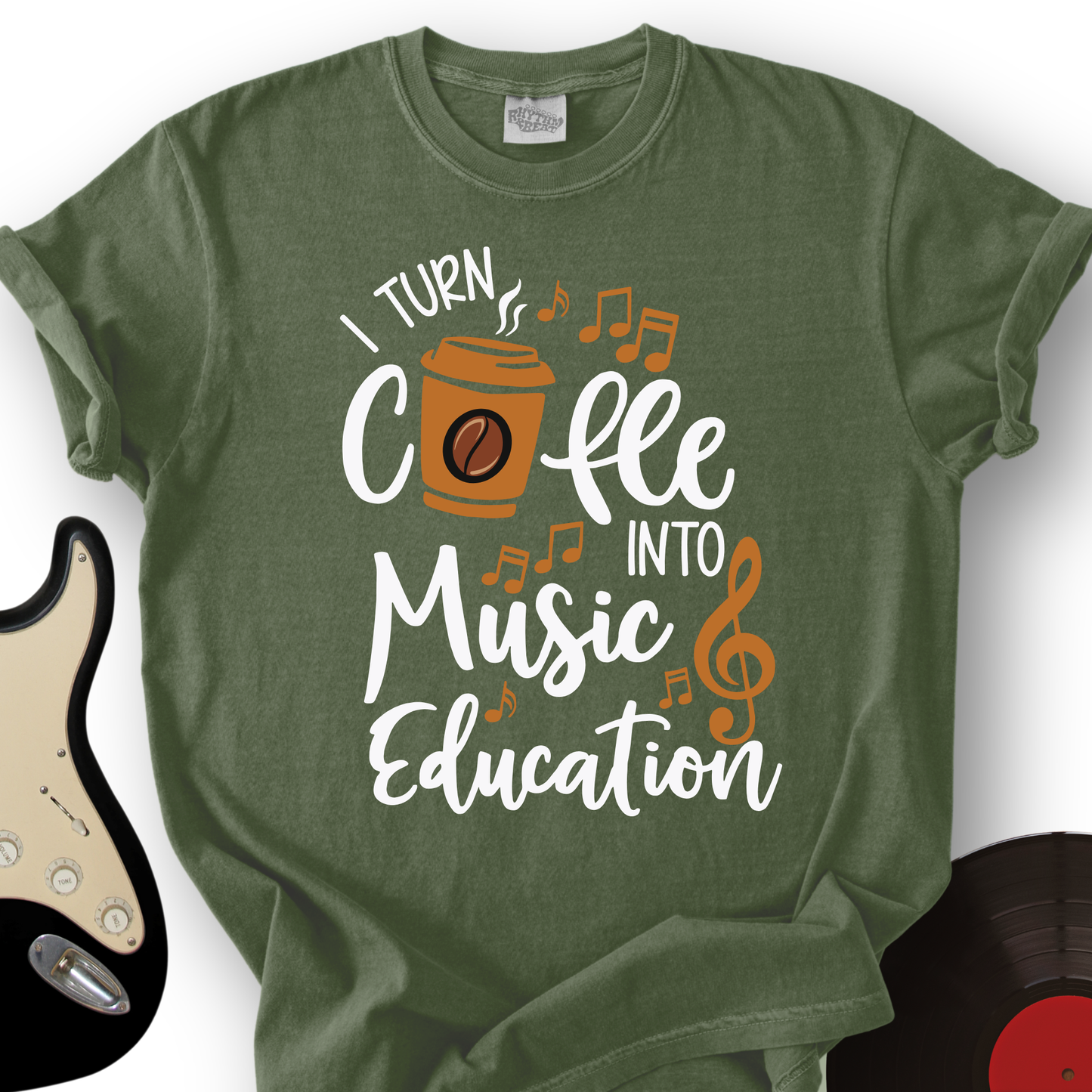 Coffee Into Music education T-Shirt