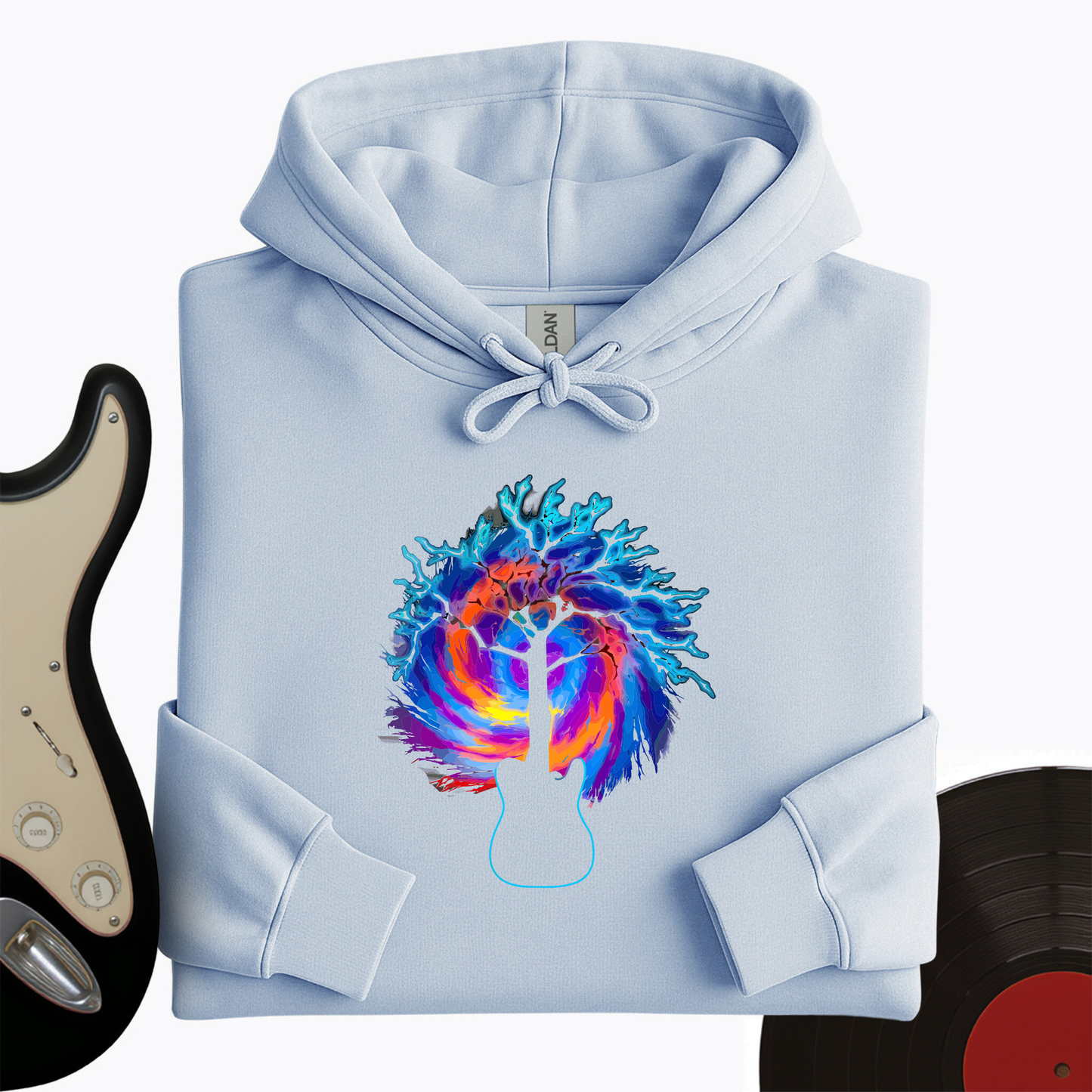 Psychedelic Tree Guitar Hoodie