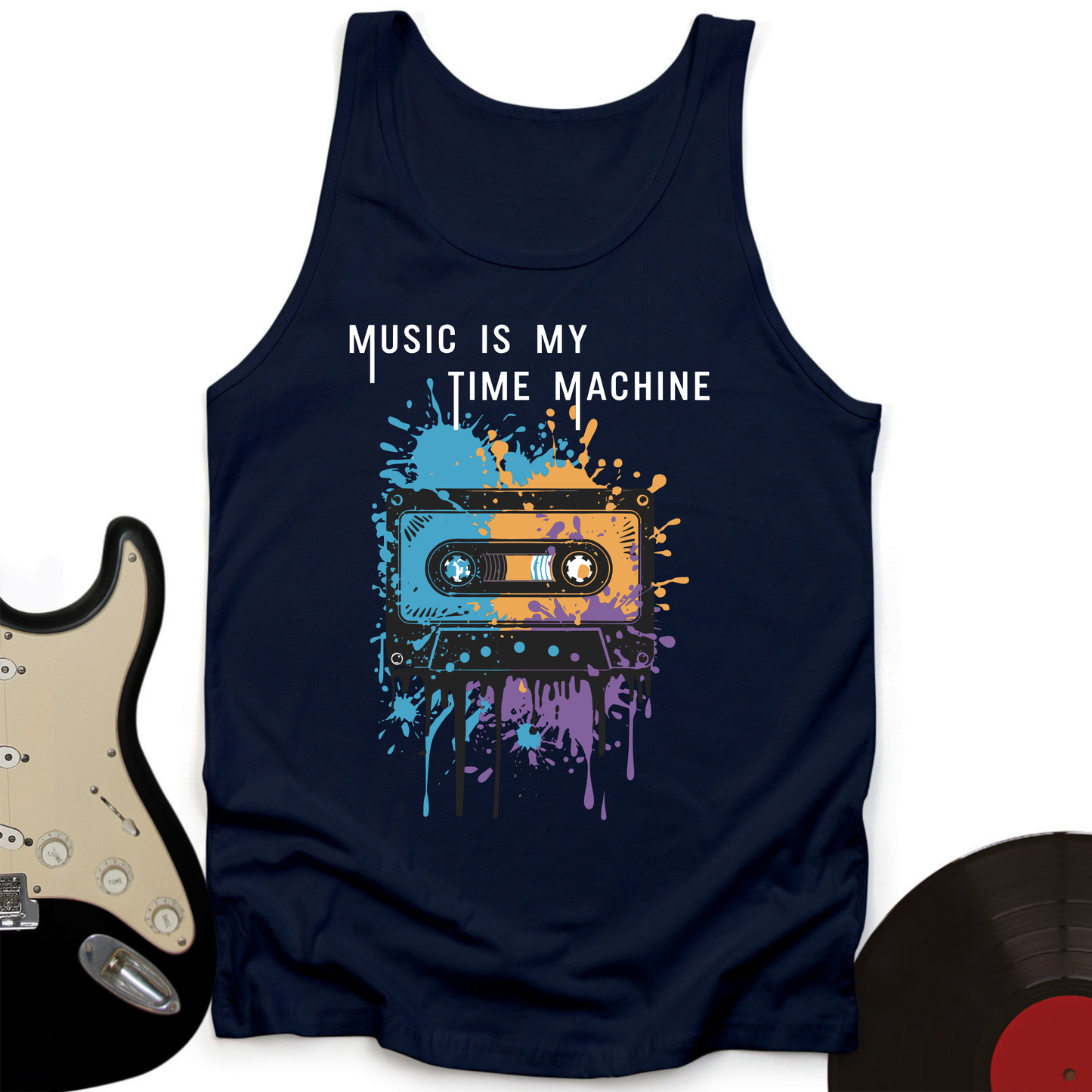 Music Is My Time Machine Tank Top