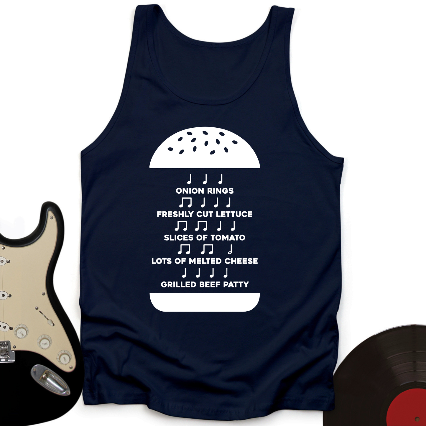 Burger Music Tank Top