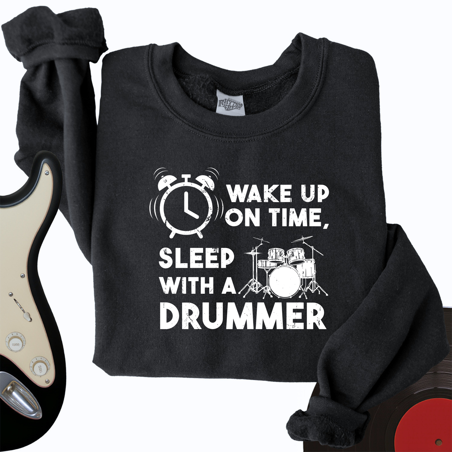 Wake Up On Time Crewneck
