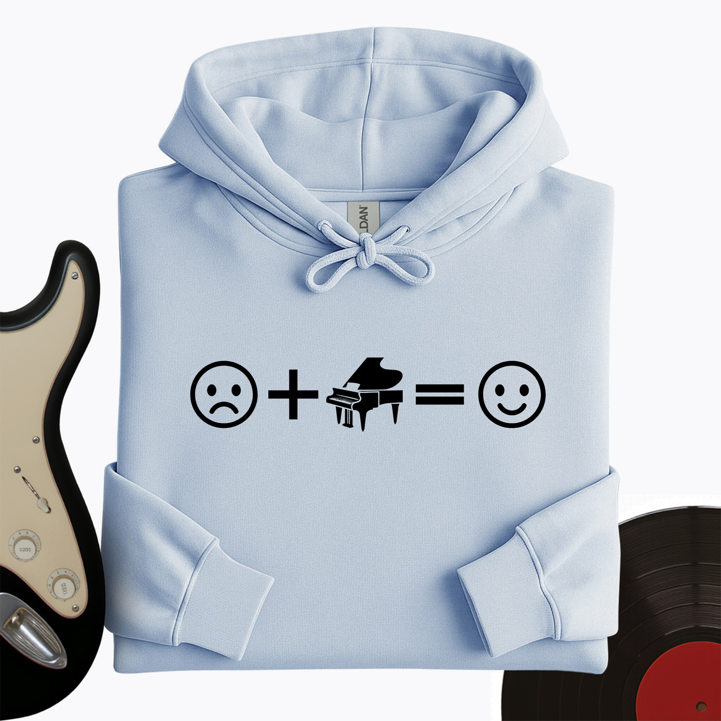 Piano Makes Me Happy Hoodie