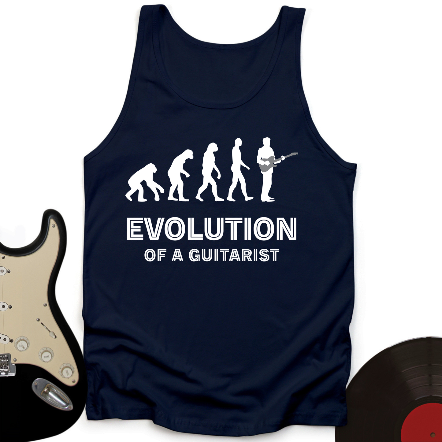 Evolution Of A Guitarist Tank Top