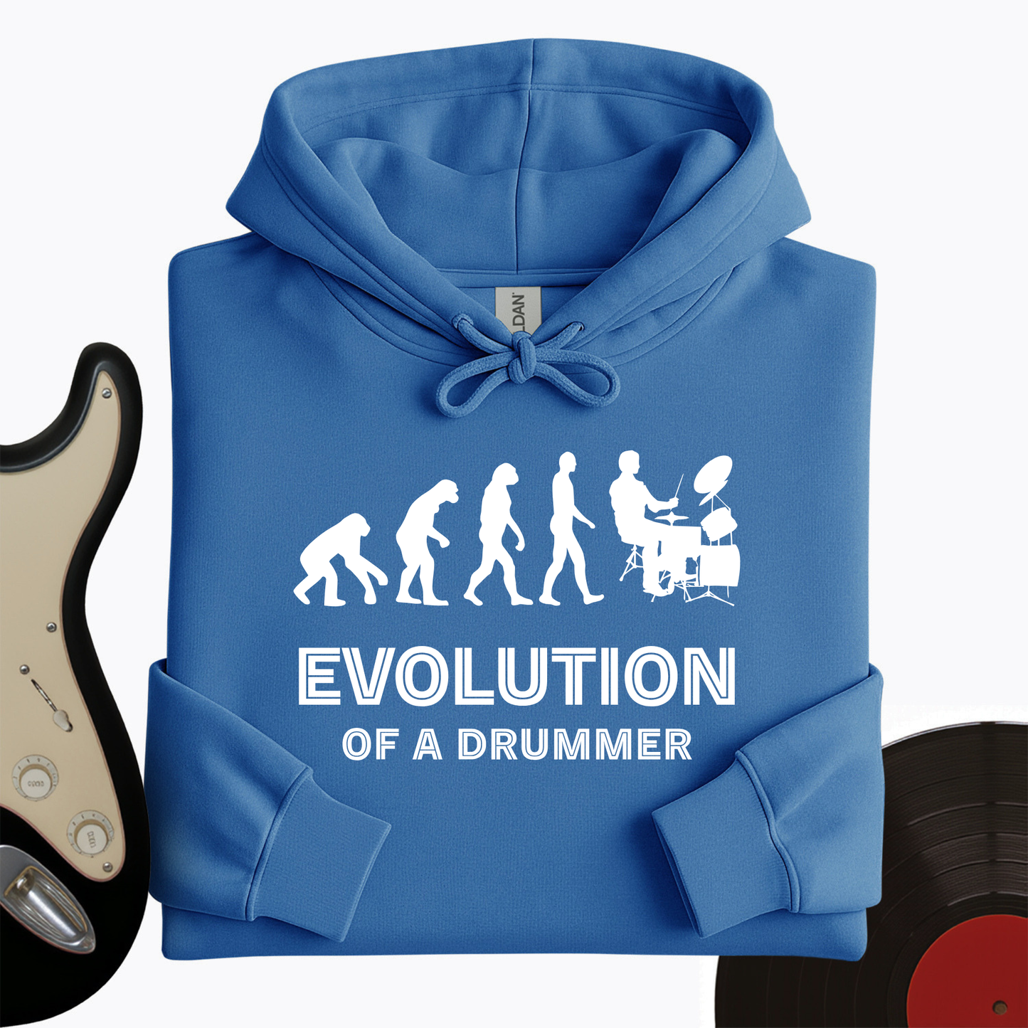 Evolution Of A Drummer Hoodie
