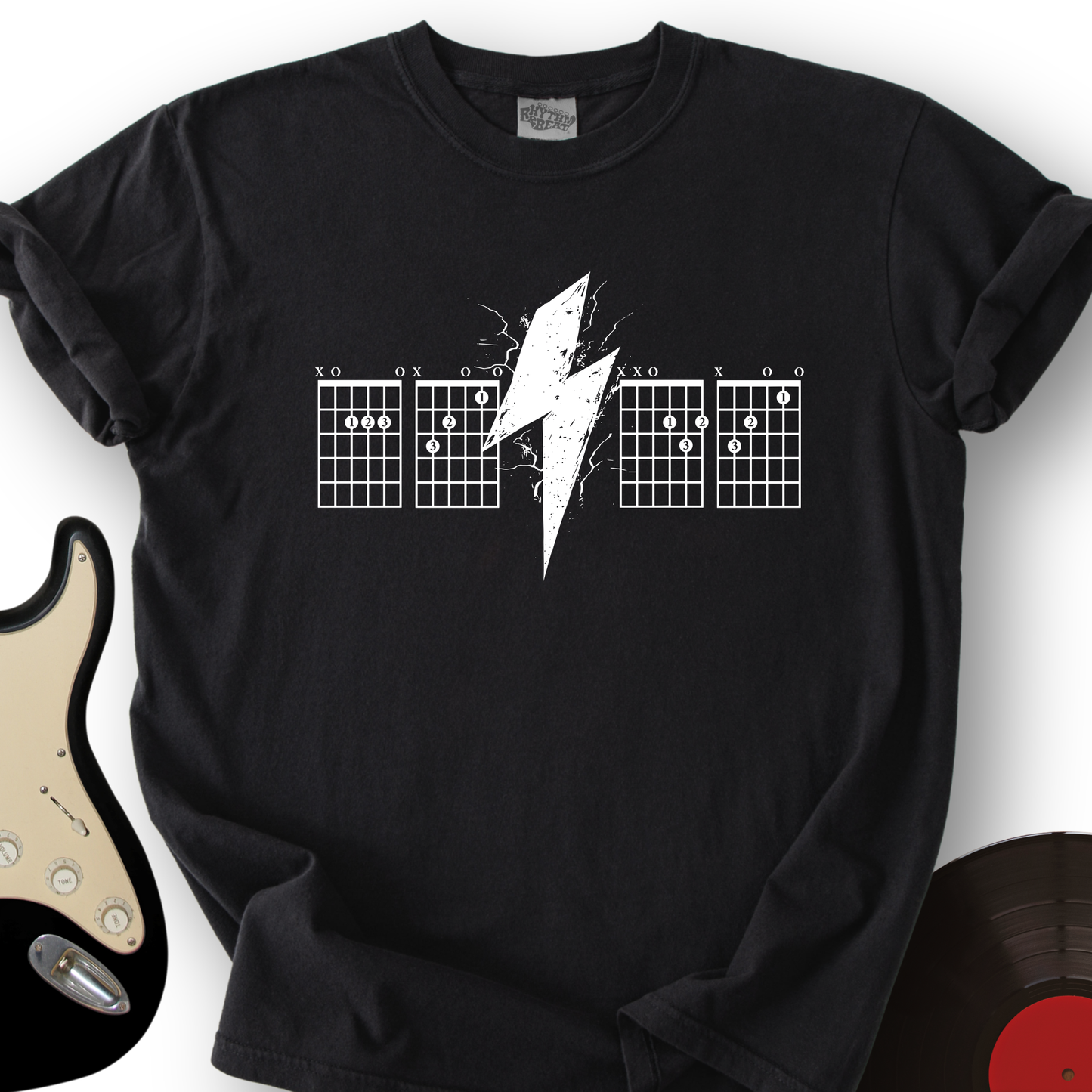 Lightning Bolt Guitar Chord T-Shirt