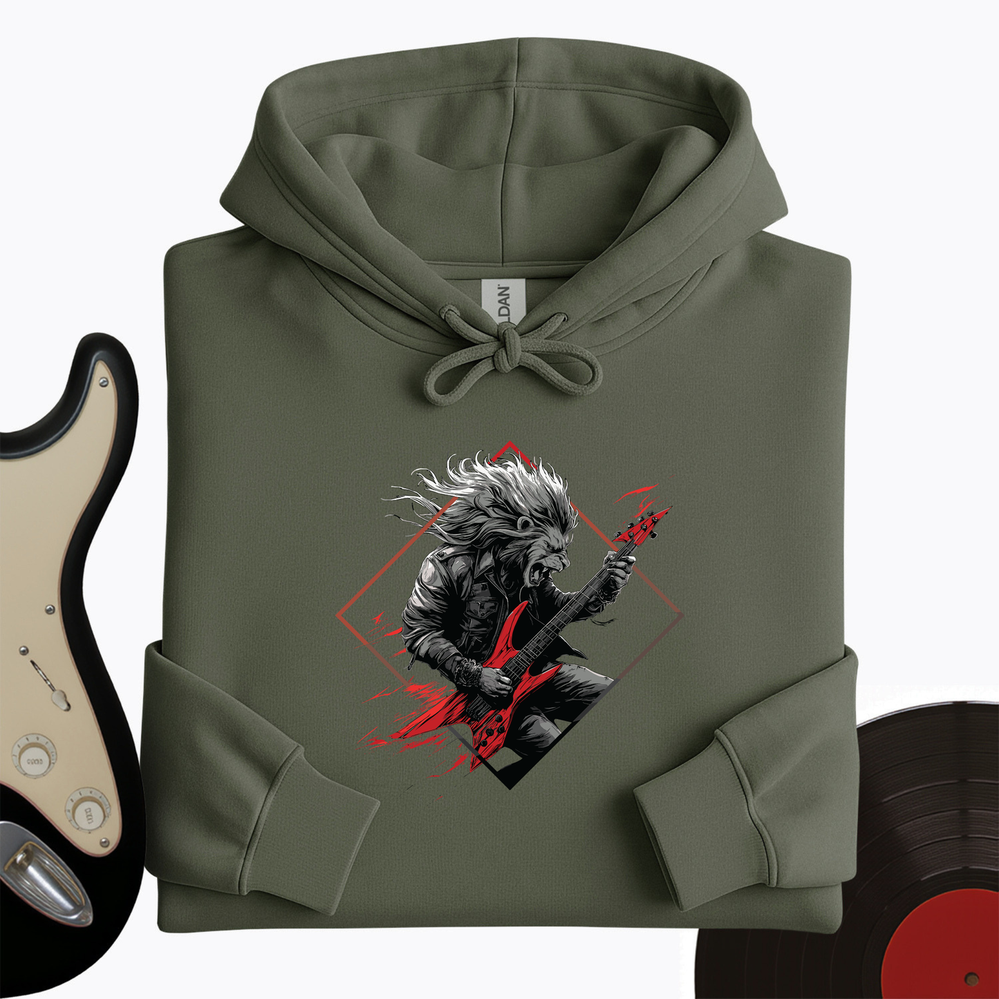 Lion Guitar Hoodie