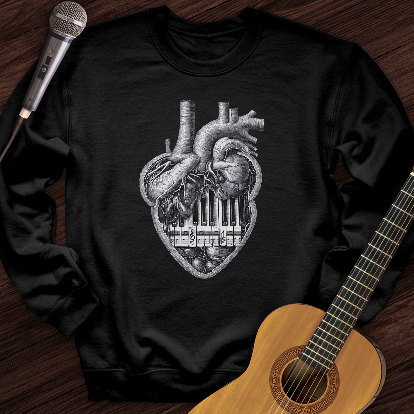 Piano Heart Crewneck