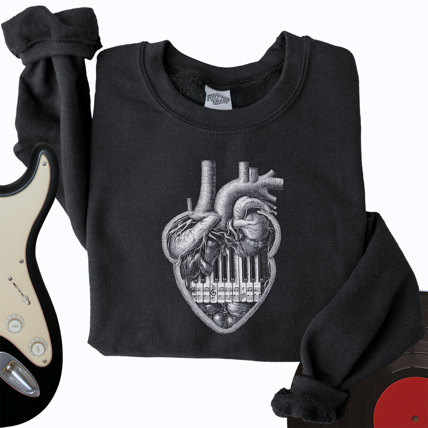 Piano Heart Crewneck